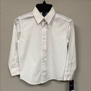 NWT Izod Boys Crisp White Dress Shirt Size 6